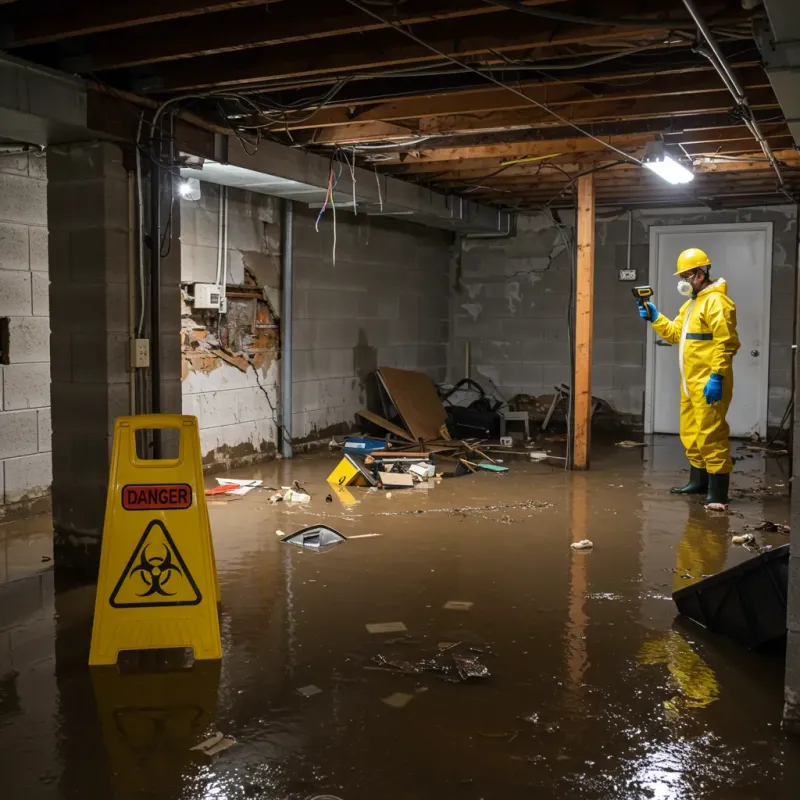 Flooded Basement Electrical Hazard in Swift County, MN Property